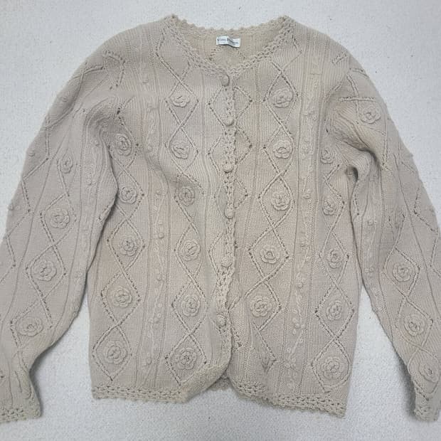 베이지 니트 가디건