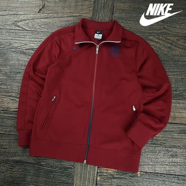 [나이키] FC 바르셀로나 축구팀 져지 트랙탑 집업 자켓 M19087