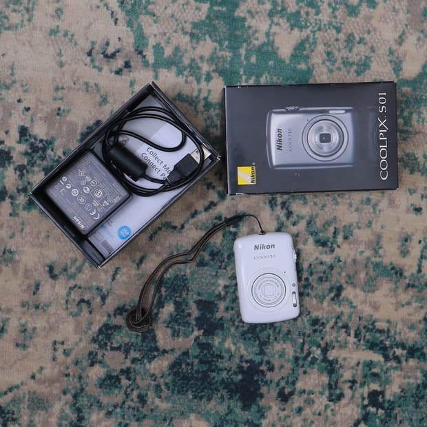 Nikon 니콘 쿨픽스 S01 Coolpix S01 화이트 풀박스
