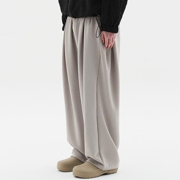 오버S) DNSR 딥 포턱 플로우 밴딩 팬츠 웜그레이 디앤써 디엔써