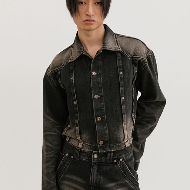 [구매글] ESC STUDIO 데님 크롭자켓 블랙 색상 구입합니다