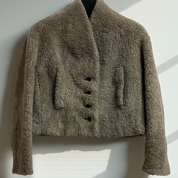 메종 마레 파일 플리스 숏 자켓