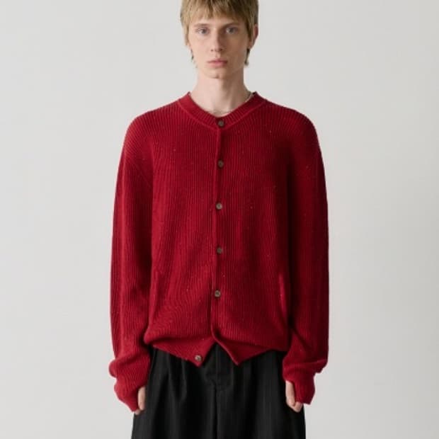 [2] 노운 넵 얀 크루넥 가디건 (레드)