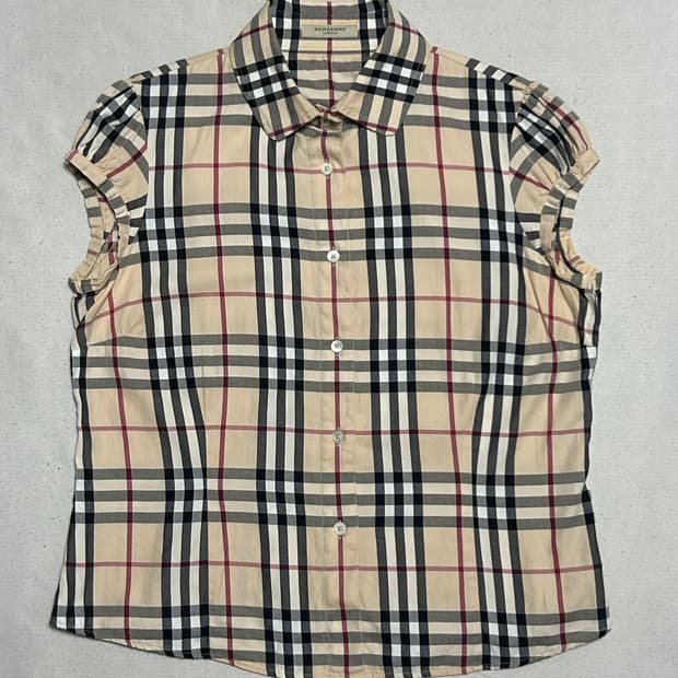 🫶🏻 버버리 노바체크 여성용 반팔 셔츠 🫶🏻