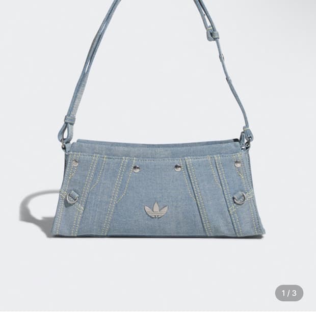 아디다스 데님 숄더백