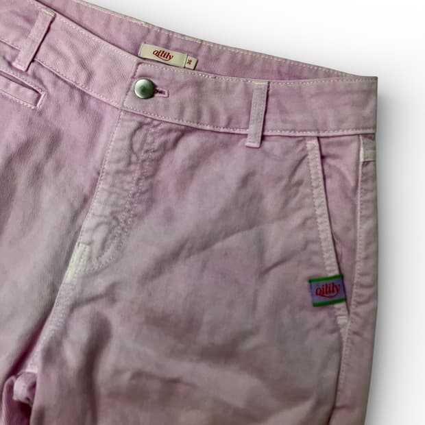 오일릴리 연보라 면바지 36