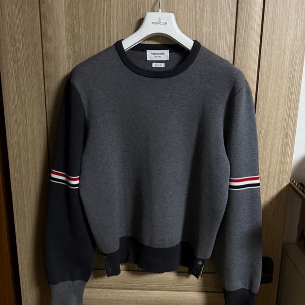 톰브라운 밀라노스티치 암밴드 펀믹스 니트 4