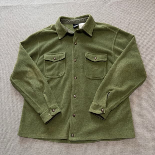 노스페이스 플리스 셔츠 자켓