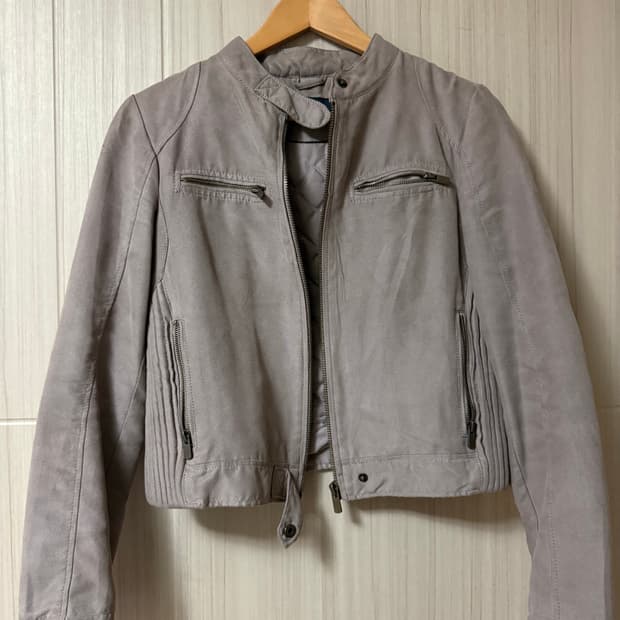 자라 베이직 스웨이드 라이더 자켓