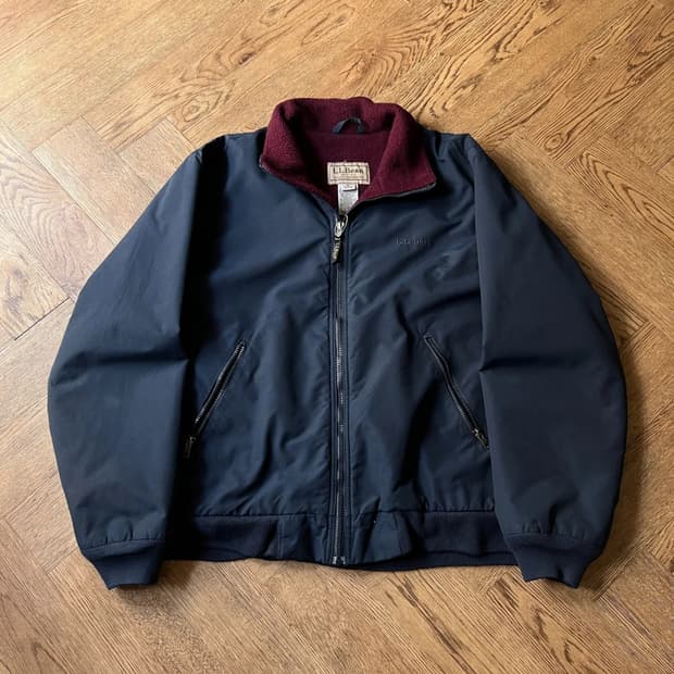 [M]L.L.Bean USA 엘엘빈 플리스 라이닝 네이비 웜업 자켓
