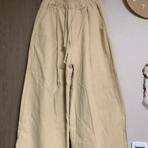 어커버 코튼 핀턱 밴딩 팬츠