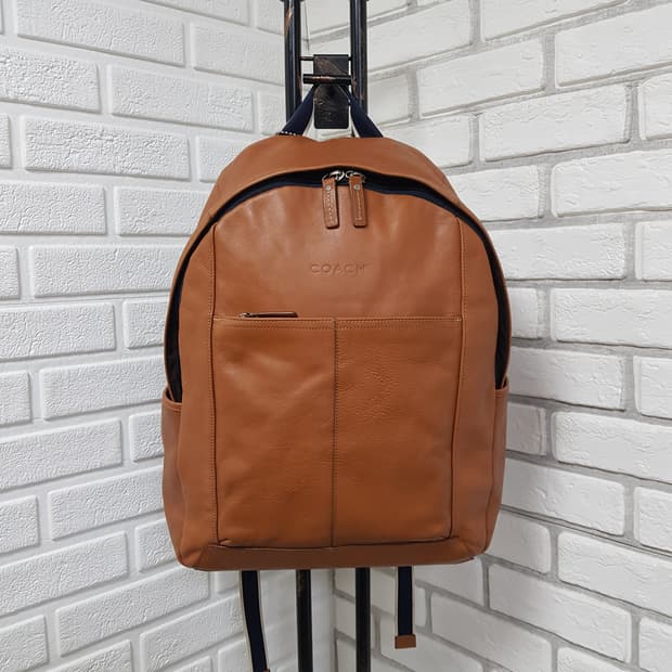 [정품] 코치 가죽 백팩 브라운