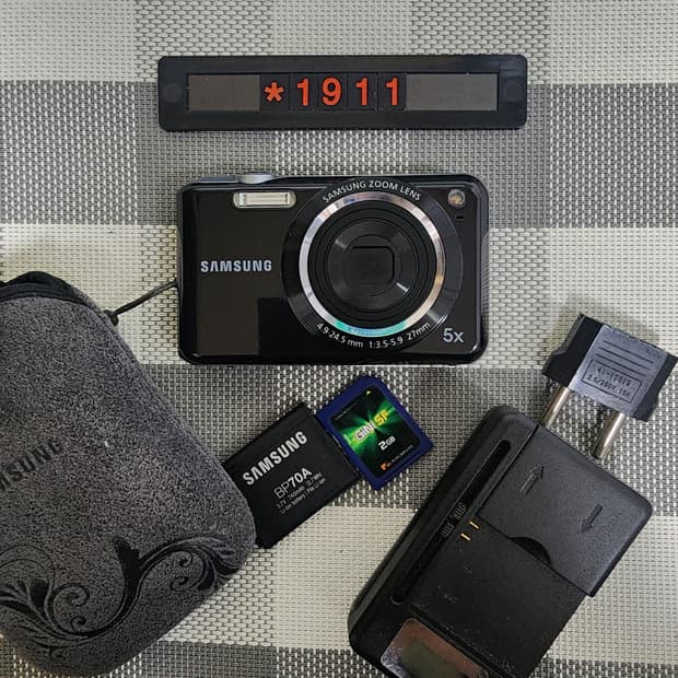 삼성 블루 ES 67 디지털카메라 파우치포함