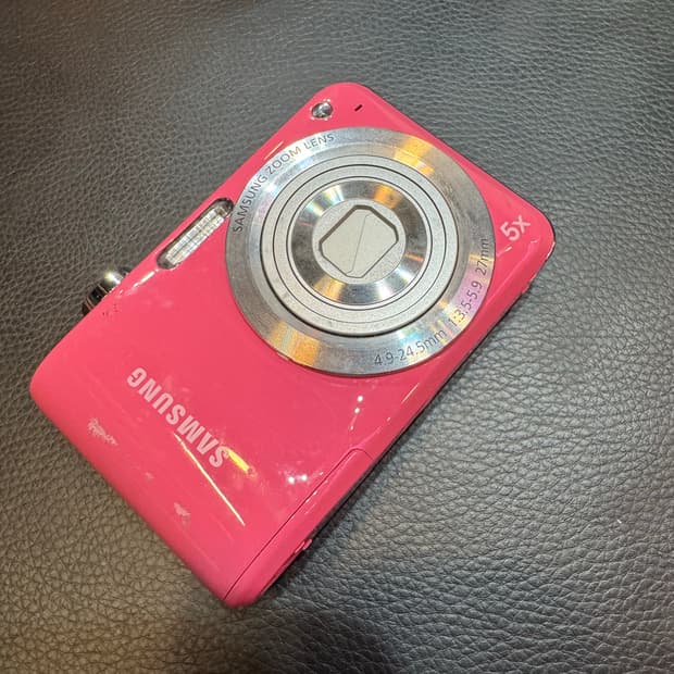 삼성 VLUU es30 빈티지 디지털 카메라 핑크
