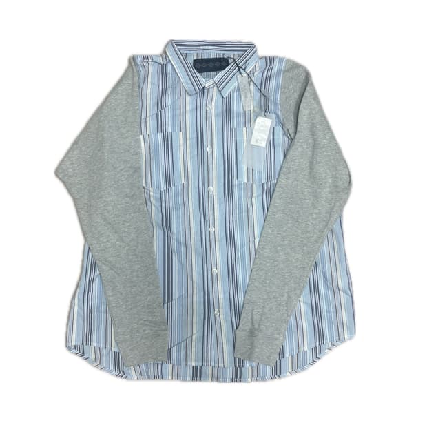 [kOhAKU] 이소재 배색 아카이브 셔츠