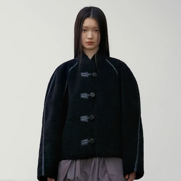 로우클래식 시어링 리버시블 코트