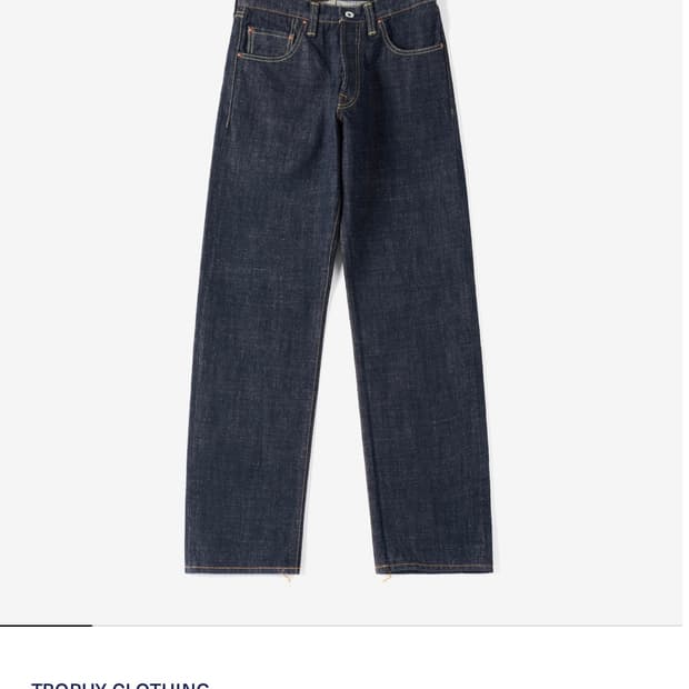 트로피 클로딩 데님 1605 스탠다드 다트데님 36사이즈