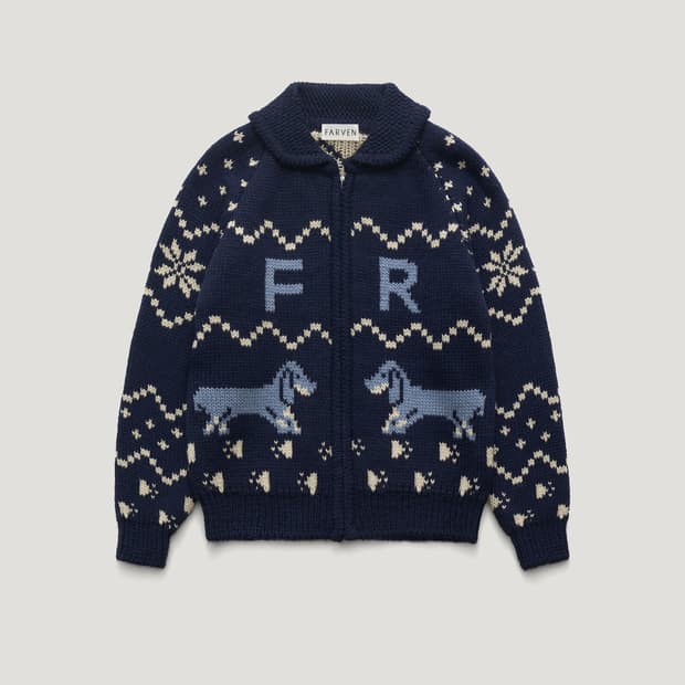 farven 파르벵 홀리데이 퍼피 집업 울 가디건 코위찬