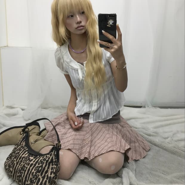 𝜗𝜚핑크 베이지 버버리 코디 set 𝜗𝜚  