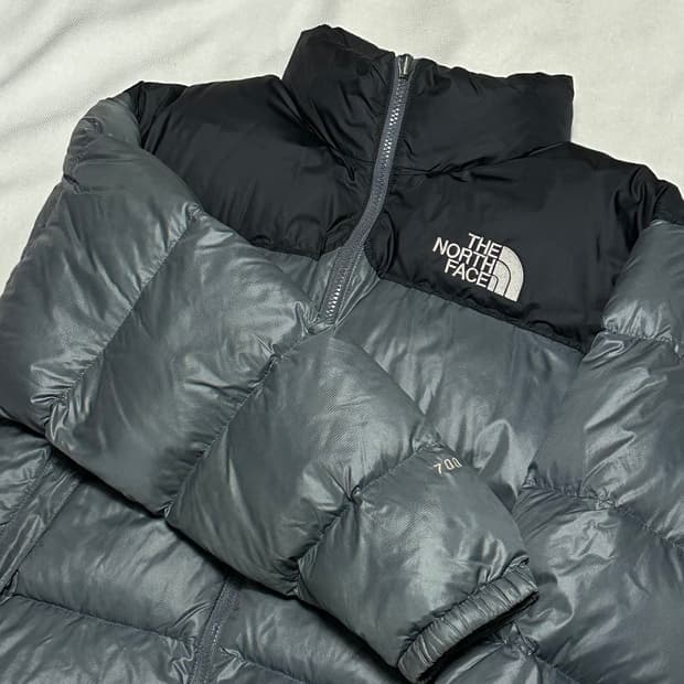 95 노스페이스 눕시 700 구스 다운 그레이 패딩 0121