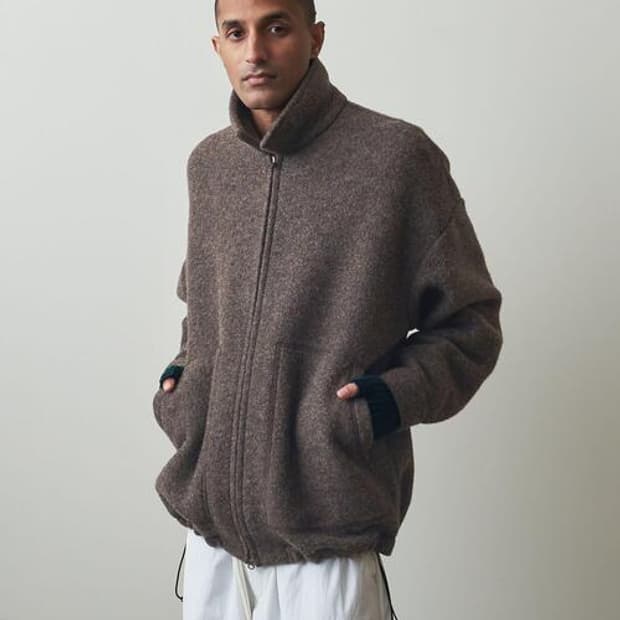 스티브 알란 니트 플렉 오버 블루종 xl