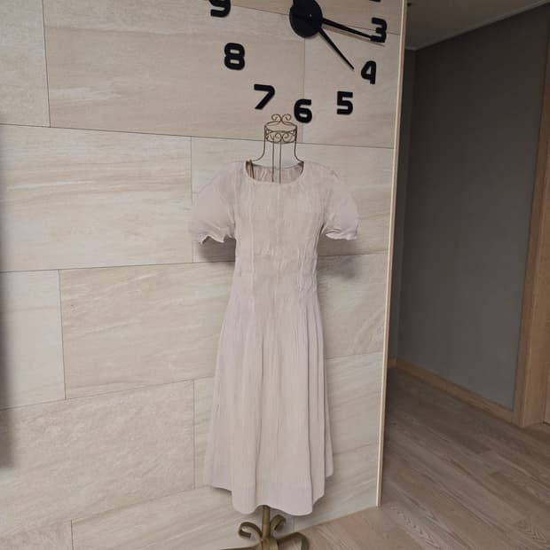 [F] 플리츠 롱 원피스