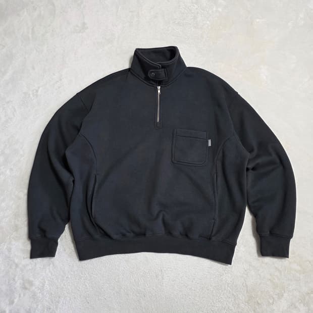 (XL)에스피오나지 하프집업 맨투맨 그레이