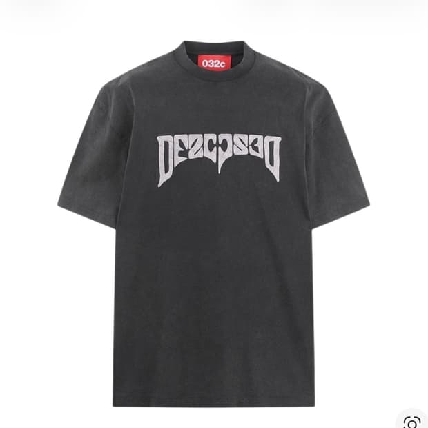 구매) 032c 싸이킥 아메리칸 컷 티셔츠 페이디드 블랙