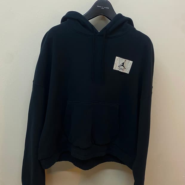 정품 조던 플라이트 후드티 블랙 L 1회착용