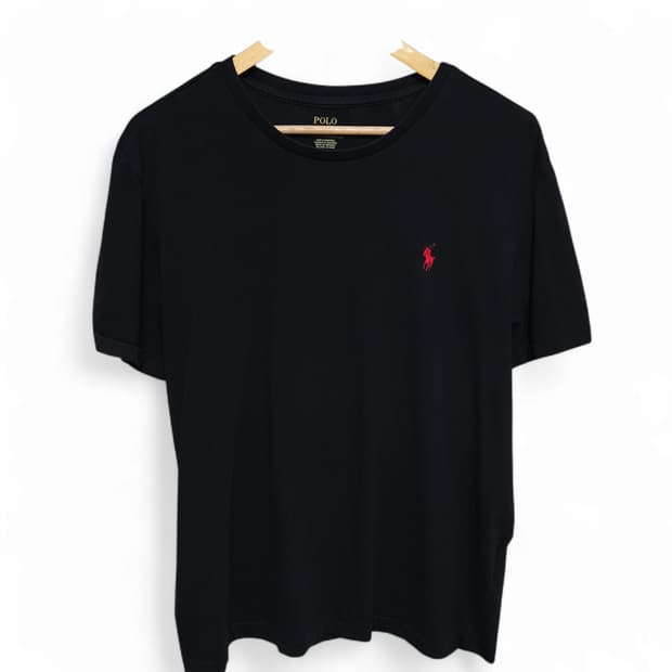 POLO 폴로 랄프로렌 블랙 크루넥 반팔티 105