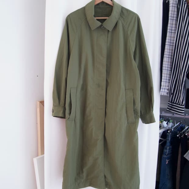 [GU] khaki light coat