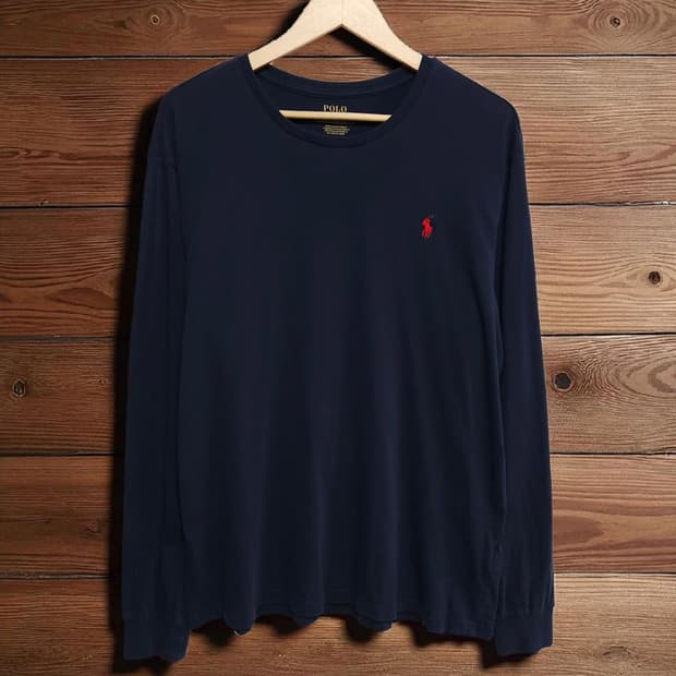 110)POLO 폴로 긴팔 티셔츠 네이비