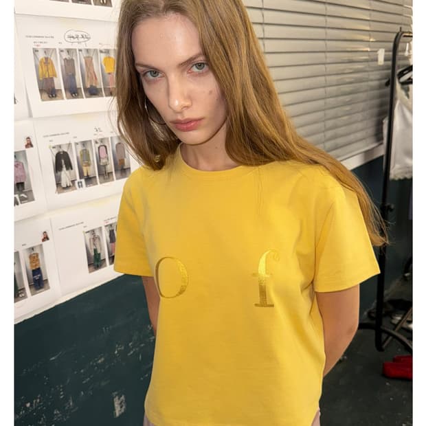 OF LOGO T-SHIRT_YELLOW