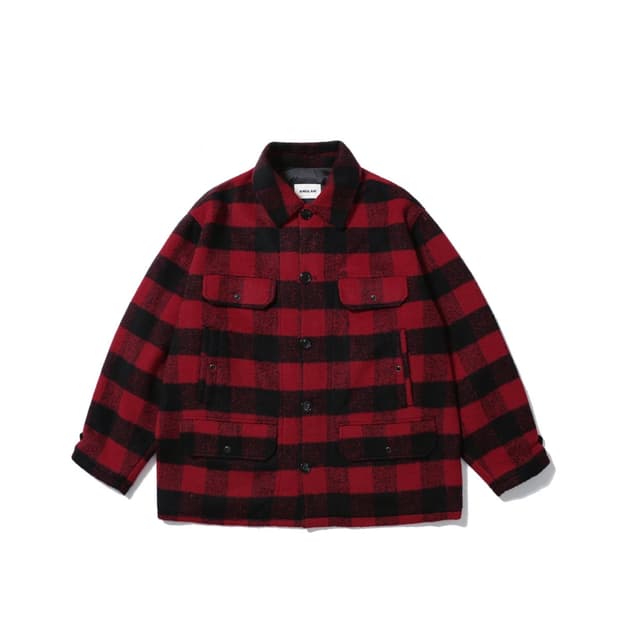 앵글런 자켓 Mackinaw Checked Jacket - Red
