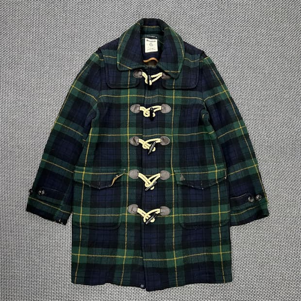 빈폴 체크 떡볶이코트