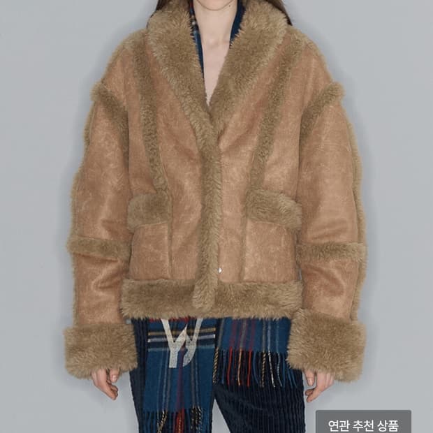 오픈와이와이 퍼자켓 FAUX-SHEARLING JACKET