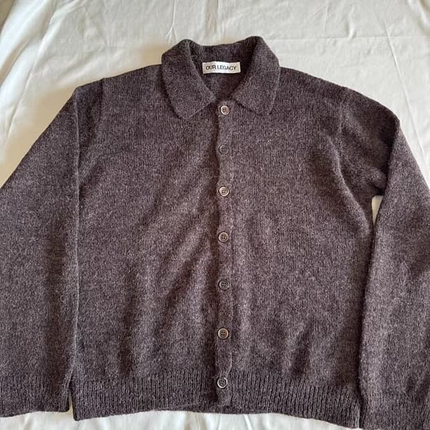 [50] 아워레가시 이브닝 폴로 가디건 브라운 컬러