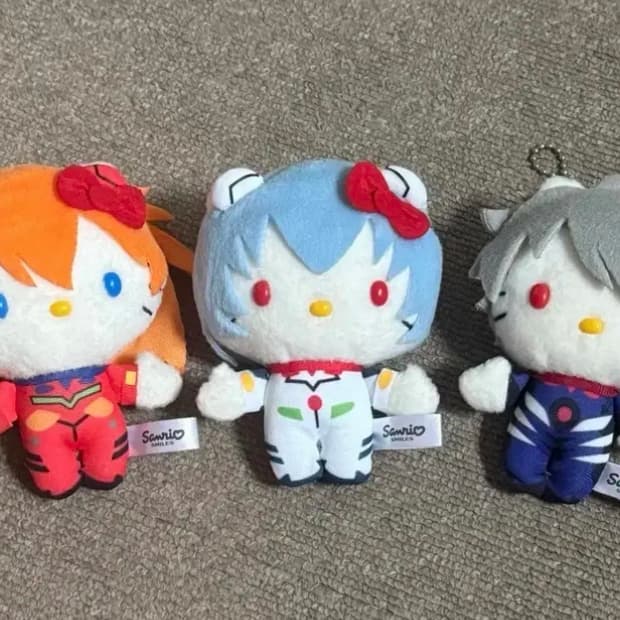 헬로키티 에반게리온 키링 일괄 판매