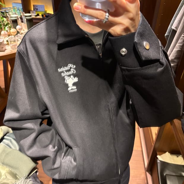 X patina graphic cotton work jacket