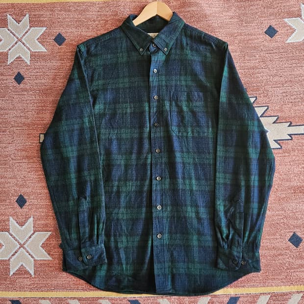 엘엘빈 플라넬 블랙와치 체크 셔츠