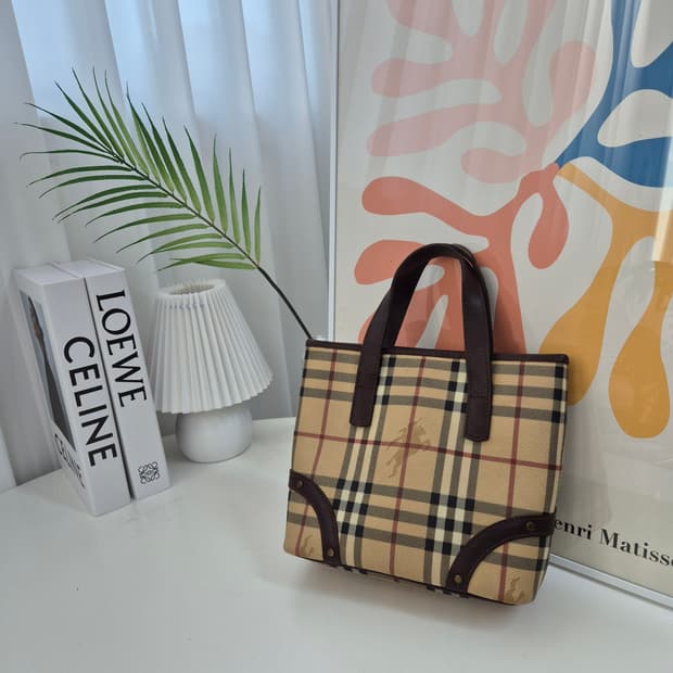 버버리 노바체크 토트백