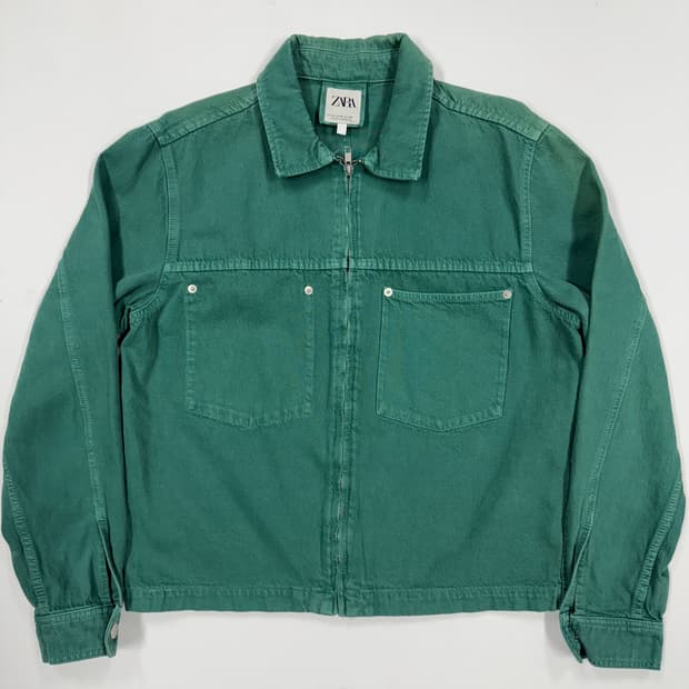 자라 빈티지 페이딩 데님자켓