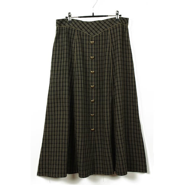 SONIA MADELLE 티롤스커트(L) 모리걸 하트단추