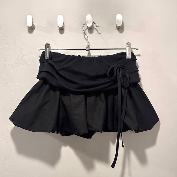 루즈슬립오버 리본 펌킨 워머 스커트 S 팝니다