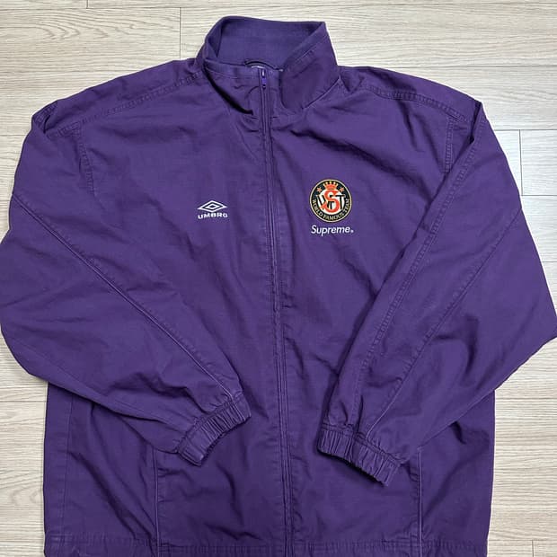 26ss 슈프림x엄브로 립스탑 트랙자켓 플럼 m