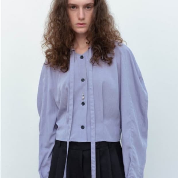 에토스 스트링 블라우스 