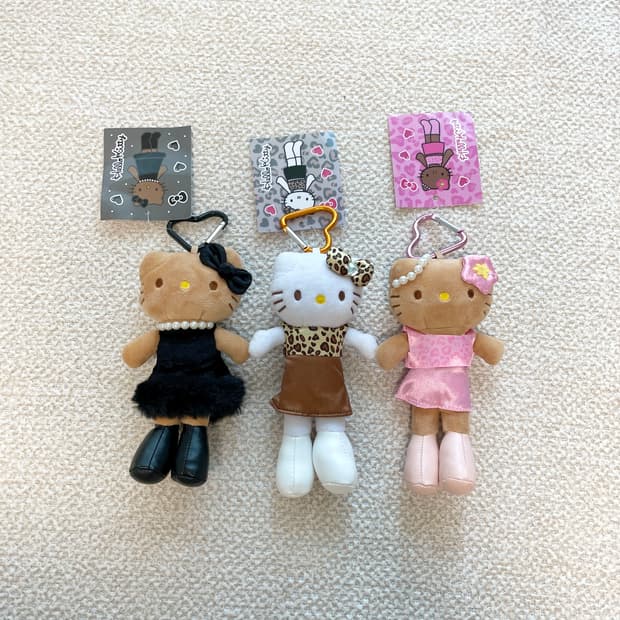 (정품) 롱키티 인형 키링 새상품