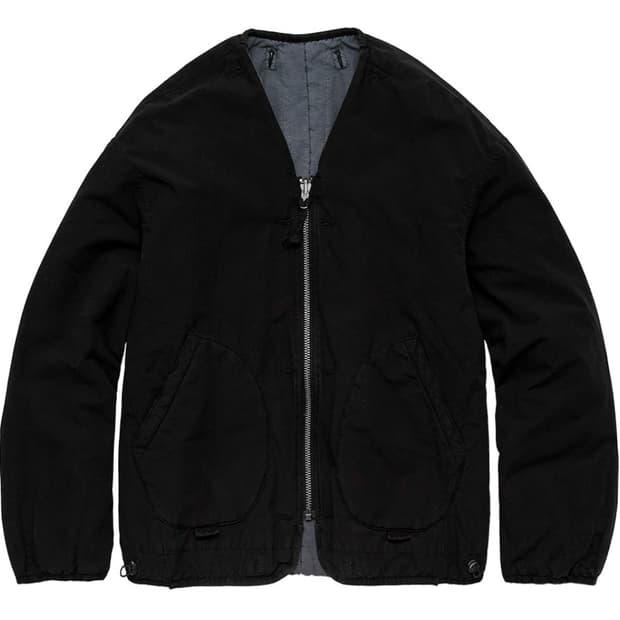 폴리테루 리버시블 라이너 자켓 블랙 + 블루 002