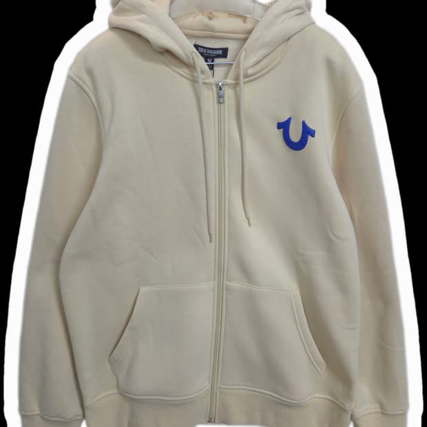 남77 트루릴리전 새상품 기모 후드 집업