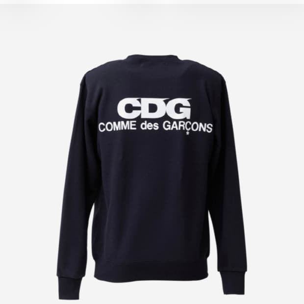 CDG 크루넥 스웨트셔츠 네이비